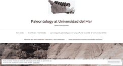 Desktop Screenshot of paleontologyatumar.wordpress.com