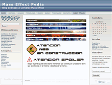 Tablet Screenshot of masseffectpedia.wordpress.com