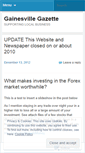 Mobile Screenshot of gainesvillegazette.wordpress.com