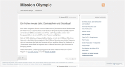 Desktop Screenshot of missionolympic.wordpress.com