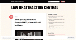 Desktop Screenshot of lawofattractioncentral.wordpress.com