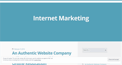 Desktop Screenshot of importanceofinternetmarketing.wordpress.com