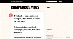 Desktop Screenshot of compaqcq5741us.wordpress.com