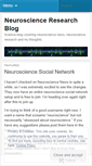 Mobile Screenshot of neuroscienceresearch.wordpress.com