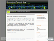 Tablet Screenshot of neuroscienceresearch.wordpress.com