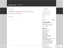 Tablet Screenshot of loyaltluxe.wordpress.com