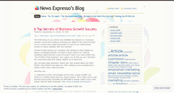 Desktop Screenshot of newsexpresso.wordpress.com