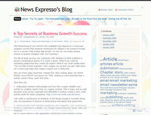 Tablet Screenshot of newsexpresso.wordpress.com