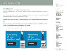 Tablet Screenshot of bookweevil.wordpress.com