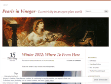 Tablet Screenshot of pearlsinvinegar.wordpress.com