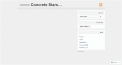 Desktop Screenshot of concretestars.wordpress.com