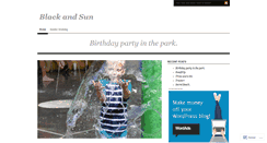 Desktop Screenshot of blackandsun.wordpress.com