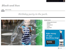 Tablet Screenshot of blackandsun.wordpress.com
