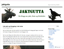 Tablet Screenshot of jaktgutta.wordpress.com