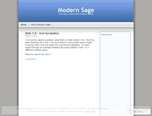 Tablet Screenshot of modernsage.wordpress.com