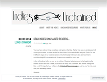 Tablet Screenshot of indiesunchained.wordpress.com