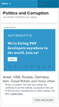 Mobile Screenshot of politicsandcorruption.wordpress.com