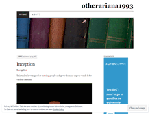 Tablet Screenshot of otherariana1993.wordpress.com