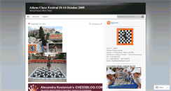 Desktop Screenshot of chessfest2009.wordpress.com