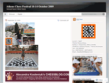 Tablet Screenshot of chessfest2009.wordpress.com