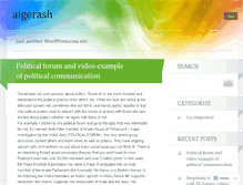 Tablet Screenshot of aigerash.wordpress.com