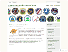 Tablet Screenshot of adminlaw.wordpress.com