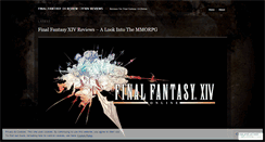 Desktop Screenshot of finalfantasy14review.wordpress.com