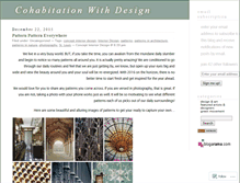 Tablet Screenshot of cohabitationwithdesign.wordpress.com