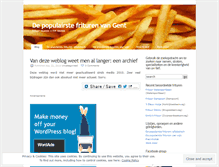 Tablet Screenshot of gentsefrituren.wordpress.com