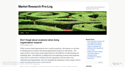 Desktop Screenshot of marketresearchpro.wordpress.com
