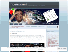 Tablet Screenshot of presidentmusharraf.wordpress.com