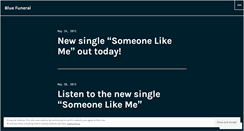 Desktop Screenshot of bluefuneralweb.wordpress.com