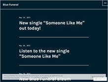 Tablet Screenshot of bluefuneralweb.wordpress.com