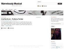 Tablet Screenshot of marvelouslymusical.wordpress.com