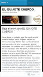 Mobile Screenshot of elquijotecuerdo.wordpress.com