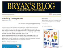 Tablet Screenshot of bryandodge.wordpress.com