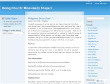 Tablet Screenshot of beingekklesia.wordpress.com