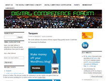 Tablet Screenshot of digitalcompetenceforum.wordpress.com