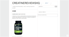 Desktop Screenshot of creatinereviewshq.wordpress.com