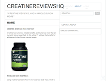 Tablet Screenshot of creatinereviewshq.wordpress.com