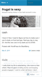 Mobile Screenshot of frugalissexy.wordpress.com