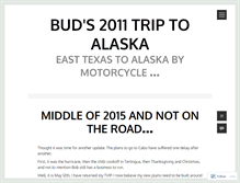 Tablet Screenshot of buds2011triptoalaska.wordpress.com