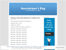 Tablet Screenshot of mountainpen.wordpress.com