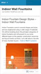 Mobile Screenshot of indoorwallfountainsinfo.wordpress.com