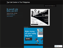 Tablet Screenshot of callcenterinthephilippines.wordpress.com