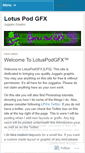 Mobile Screenshot of lotuspodgfx.wordpress.com