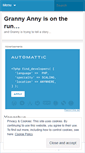 Mobile Screenshot of grannyanny.wordpress.com