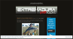 Desktop Screenshot of extremaduracarpholidays.wordpress.com