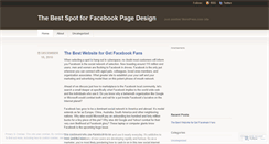 Desktop Screenshot of facebook28page0design.wordpress.com