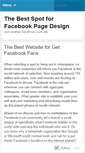 Mobile Screenshot of facebook28page0design.wordpress.com